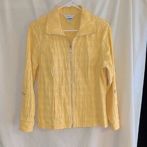 Christopher & Banks Light Yellow Utility Jacket